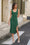 Wenrine Womens Dark Green Midi Bodycon Ribbed Knit Tank Dresses