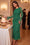Wenrine Womens Dark Green Ruffle Maxi Dress