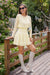 Wenrine Womens Beige Lace Mini Dresses