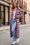 Wenrine Womens Burgundy Long Cardigan Sweater Dress