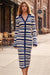 Wenrine Womens Navy Long Cardigan Sweater Dress