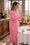 Wenrine Womens Pink Ruffle Sweater Midi Dresses