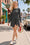 Wenrine Womens Pure Black Long Sleeve Fall Dress