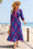Wenrine Womens Navy Boho Floral Flowy Dresses