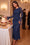 Wenrine Womens Navy Ruffle Maxi Dress