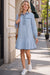 Wenrine Womens Navy Plaid Shirt Dresses