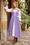 Wenrine Womens Light Purple 2 Piece Lace Up Dress