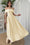 Wenrine Women's Apricot Pleated A Line Swing Flowy Dress