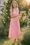 Wenrine Womens Pink Halter V Neck Corset Maxi Dresses