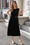 Wenrine Womens Black Belted Elegant Cocktail Dress