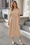 Wenrine Womens Apricot Belted Elegant Cocktail Dress