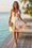 Wenrine Womens Khaki Spaghetti Strap Sleeveless Ruffle Dress