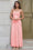 Wenrine Women's Pink Spaghetti Strap Mesh Bodycon Cocktail Dresses