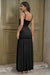 Wenrine Women's Black Spaghetti Strap Mesh Bodycon Cocktail Dresses