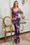 Wenrine Womens Burgundy Floral Spaghetti Strap Mermaid Bodycon Dress