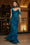 Wenrine Womens Dark Green Floral Spaghetti Strap Mermaid Bodycon Dress
