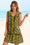 Wenrien Womens Black Floral Collared Button Down Shirt Dress