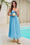 Wenrine Womens Light Blue Summer Boho Maxi Dresses