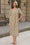 Wenrine Womens Brown Striped Side Slit Shirt Maxi Dress