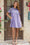 Wenrine Womens Light Purple Lace Sheer Mesh Babydoll Dresses
