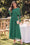 Wenrine Womens Dark Green Long Sleeve Maxi Dress