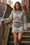 Wenrine Womens Grey Argyle Sweater Skirt Sets