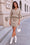 Wenrine Womens Khaki Floral 2 Piece Outfits