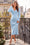 Wenrine Womens Light Blue Maternity Sweater Dress