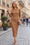 Wenrine Womens Brown Sweater Maxi Dress