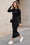 Wenrine Womens Black Sweater Maxi Dress