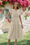 Wenrine Womens Apricot Cap Sleeve Lace Elastic Waist Beach Dresses