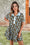 Wenrine Womens Brown Floral Collared Button Down Mini Dress