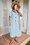 Wenrine Womens Light Blue Oversized Button Maxi Shirt Dress