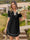 Wenrine Womens Black V Neck Color Block Leopard Mini Dress