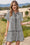 Wenrine Womens Black Striped Button Down Shirt Dress
