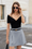 Wenrine Womens Grey High Waisted Zipper Pleated Skirts