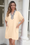 Wenrine Womens Apricot Dolman Leopard Tshirt Mini Dress