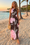 Wenrine Womens Brown Floral A Line Swing Maxi Dress