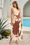Wenrine Womens Apricot Floral A Line Swing Maxi Dress