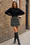 Wenrine Womens Black Plaid Wrap Shorts Skirt