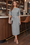 Wenrine Womens Grey Sweater Midi Dress