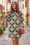 Wenrine Womens Green Floral Sweater Dresses