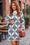 Wenrine Womens White&blue Floral Sweater Dresses