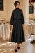 Wenrine Womens Black Polka Dots Maxi Skirt Sets