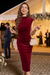 Wenrine Womens Burgundy Sleeveless Velvet Dresses