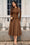 Wenrine Womens Brown Textured A Line Dresses