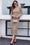Wenrine Womens Dark Apricot Midi Sweater Dress