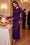 Wenrine Womens Dark Purple Ruffle Maxi Dress