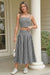 Wenrine Womens Black 2 Piece Skirt Sets