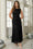 Wenrine Womens Black Sleeveless Maxi Dress